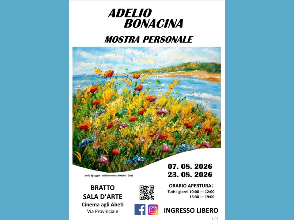 Mostra personale Bratto Adelio Bonacina